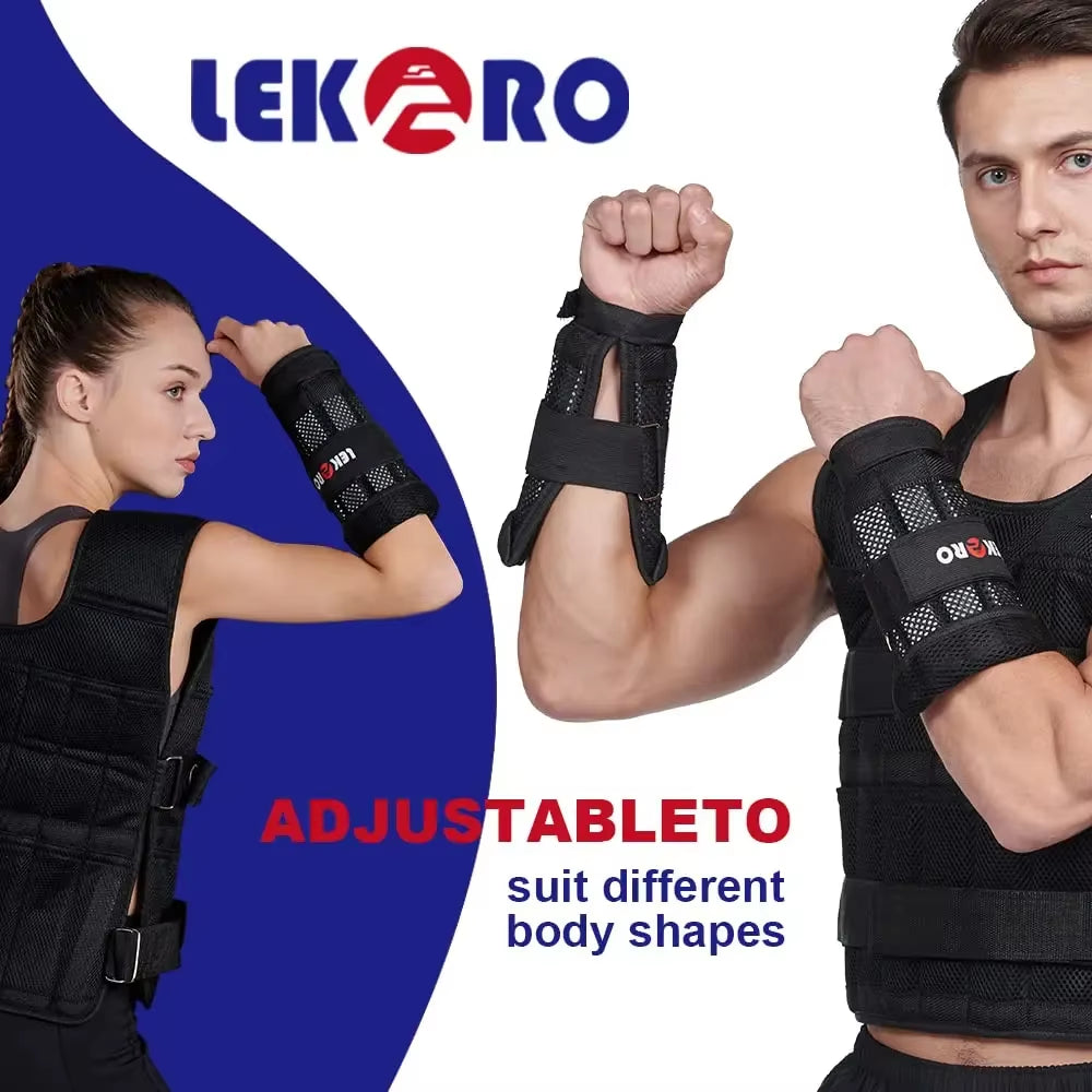 20Kg Adjustable Weight Training Suit Empty Bag Fitness Running Vest, Hand and Foot Strength Training Physical Training Clothing