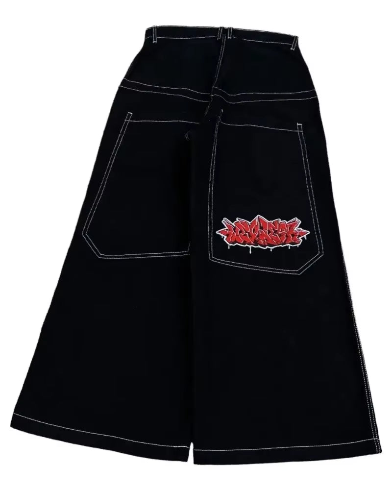 Y2K Baggy Jeans Men Harajuku 2000S Vintage Embroidered High Quality Jeans New Hip Hop Streetwear Men Women Casual Wide Leg Jeans